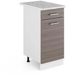 Vicco K&uuml;chenunterschrank R-Line Schubladenschrank f&uuml;r die K&uuml;che Grau/Wei&szlig;...