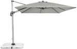 Doppler Ampelschirm Active II 260 cm x 350 cm Hellgrau mit Kurbelmechanik