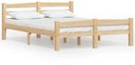 vidaXL Massivholzbett Kiefer 120x200 cm649477