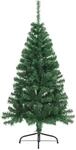 vidaXL K&uuml;nstlicher Halb-Weihnachtsbaum mit St&auml;nder Gr&uuml;n 150 cm PVC 321031