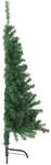 vidaXL K&uuml;nstlicher Halb-Weihnachtsbaum mit St&auml;nder Gr&uuml;n 120 cm PVC 328415