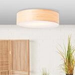 Brilliant Deckenleuchte Romm &Oslash; 38 cm Holz und Wei&szlig;