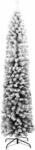 vidaXL K&uuml;nstlicher Weihnachtsbaum Schlank mit Schnee Gr&uuml;n 240 cm PVC 320956