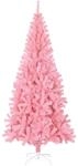 vidaXL K&uuml;nstlicher Weihnachtsbaum mit St&auml;nder Rosa 210 cm PVC