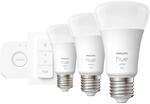 Philips Hue Starter-Set 3x Leuchtmittel E27 inkl. Dimmschalter und Hue Bridge