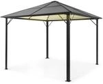 Blumfeldt Pantheon Solid Sky Ambient Solar Pavillon mit Grauem Dach 3x3 m