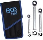 BGS Ratschen Ringschl&uuml;ssel Satz Umschaltbar Zoll4 In 1 Zoll 3Tlg 1556
