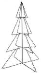 vidaXL Weihnachtsbaum in Kegelform 240 LEDs Innen und Au&szlig;en 115x150 cm