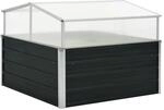 vidaXL Gew&auml;chshaus Anthrazit 100x100x77 cm Verzinkter Stahl 45724