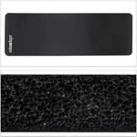 Relaxdays Yogamatte Kautschuk Schwarz Einfarbig 1 cm 60 cm x 180 cm 900 g