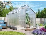 Vitavia Gew&auml;chshaus Apollo 6200 HKP 4 mm Alu-Blank 6,2 m&sup2; inkl. Fundament