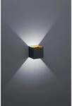 Trio LED-Wandlampe Louis Schwarz matt 1-flammig 4,3 W