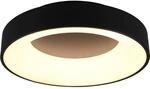 Trio LED Deckenleuchte Girona Schwarz matt 110 mm x 450 mm x 450 mm