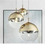 Globo Pendelleuchte Varus Metall Goldfarbig