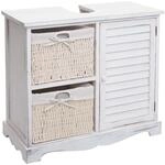 MCW Waschbeckenunterschrank H20 Shabby Wei&szlig;