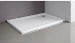 Schulte Duschwannen-Set ExpressPlus Extraflach Rechteck 90 cm x 75 cm Alpinwei&szlig;