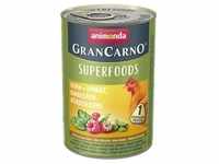 Animonda Gran Carno Superfoods mit Huhn Spinat Himbeeren und Kürbiskernen 400 g