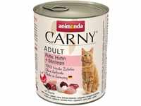 Carny Katzen-Nassfutter Adult Pute und Huhn und Shrimps 800 g