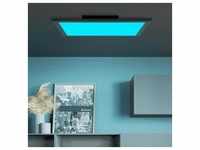 Brilliant LED-Deckenaufbau-Paneel Abie 40 x 40 cm mit RGB-Farbsteuerung Schwarz