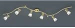 Trio LED-Spot 6er Levisto Messing matt