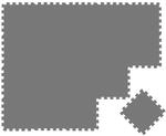 LittleTom Baby & Kinder Puzzlematte 30 x 30 cm 18 Teile Grau