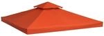 Outsunny Ersatz-Vordach 180g/m&sup2; Polyeser Rostrot 3 x 3 m