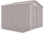 Hattoro S200 Metall Ger&auml;tehaus Mit Bodenrahmen Gartenschuppen 7,3 m&sup3; Satteldach