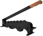 ECD Germany Manueller Holzspalter Gusseisen Schwarz Wandmontage mit Holzgriff
