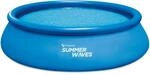 Summer Waves Quick Pool Aufblasbar Blau &Oslash; 457 cm x 107 cm