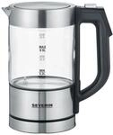 Severin Wasserkocher WK 3458 Edelstahl-Schwarz 0,5,