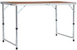 vidaXL Klappbarer Campingtisch Aluminium 120 x 60 cm 48172