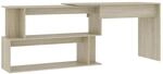 vidaXL Eckschreibtisch Sonoma-Eiche 200x50x76 cm Holzwerkstoff 801101