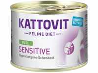 Kattovit Spezialfutter für Katzen Sensitive mit Pute 185 g