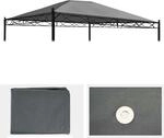 MCW Ersatzbezug F&uuml;r Dach Pergola Calpe 4x3m Grau