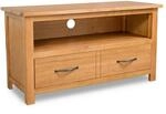 vidaXL TV-Schrank 90x35x48 cm Massivholz Eiche 244466