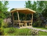 Weka Gartenlaube Tessin Natur 303 cm x 205 cm