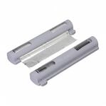 Relaxdays Folienschneider 2er Set PP Metall Grau Mit Magnetischer R&uuml;ckseite 5 cm x