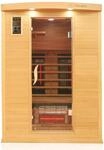 Dewello Infrarotkabine Sauna Pierson Pro 135cm x 105cm 2 Personen Vollspektrum &