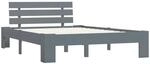 vidaXL Massivholzbett Grau Kiefer 140x200 cm617176