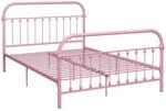 vidaXL Bettgestell Rosa Metall 160x200 cm Modell 1618283