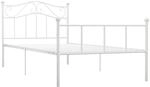 vidaXL Bettgestell Wei&szlig; Metall 90x200 cm618285