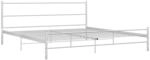 vidaXL Bettgestell Wei&szlig; Metall 160x200 cm618465