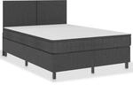 vidaXL Boxspring-Bettgestell Grau Stoff 180x200 cm621162