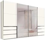 Feldmann-Wohnen Schwebet&uuml;renschrank wei&szlig; 300 / 65 / 216cm, ohne Dekoration