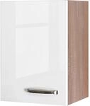 Flex-Well Exclusiv K&uuml;chen-Oberschrank Valero 40x55cm Hochglanz Wei&szlig;-Sonoma...