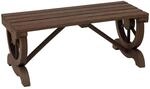 Outsunny Gartenbank Tannenholz Braun 98L x 50B x 39,5H cm