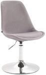 CLP Esszimmerstuhl Maverick Samt Grau/Chrom