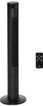 HOMCOM Turmventilator Fernbedienung ABS Schwarz &Oslash;315 x H117 cm