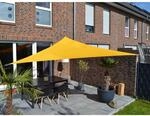 Polyester Sonnensegel mit Regenschutz Dreieck 360 cm Sonnengelb