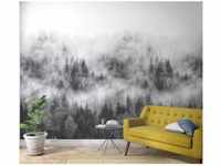 Marburg Vliestapete Floral Nebel Grau 270 cm x 159 cm FSC®